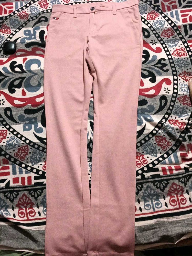 Pink Straight Leg Pants