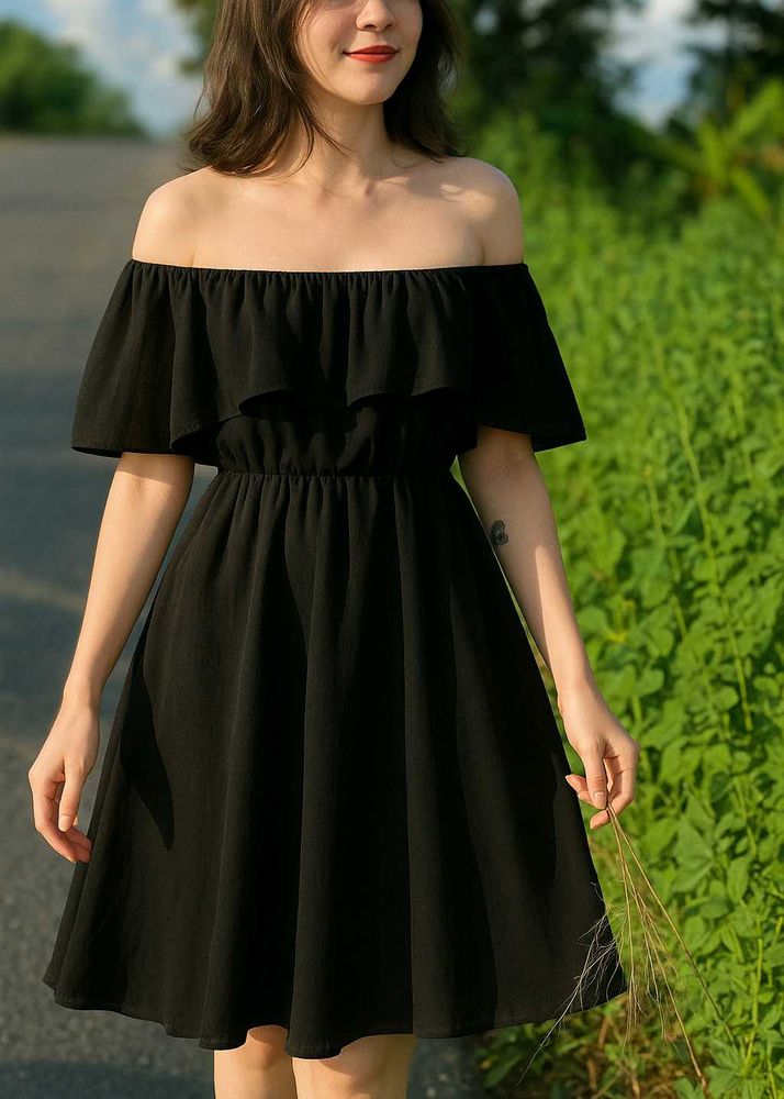 Black Off-Shoulder Dress
