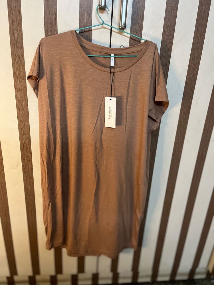Brown T-Shirt Dress