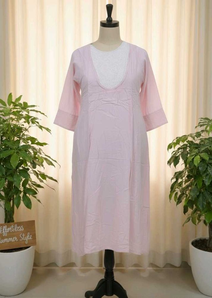 Pink Casual Dress(L)