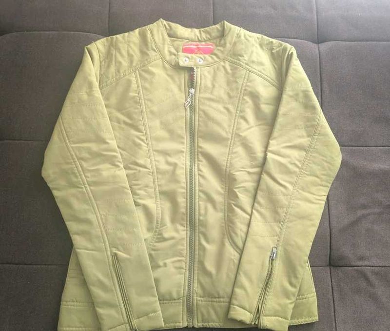 Lime Green Quilted Jacket