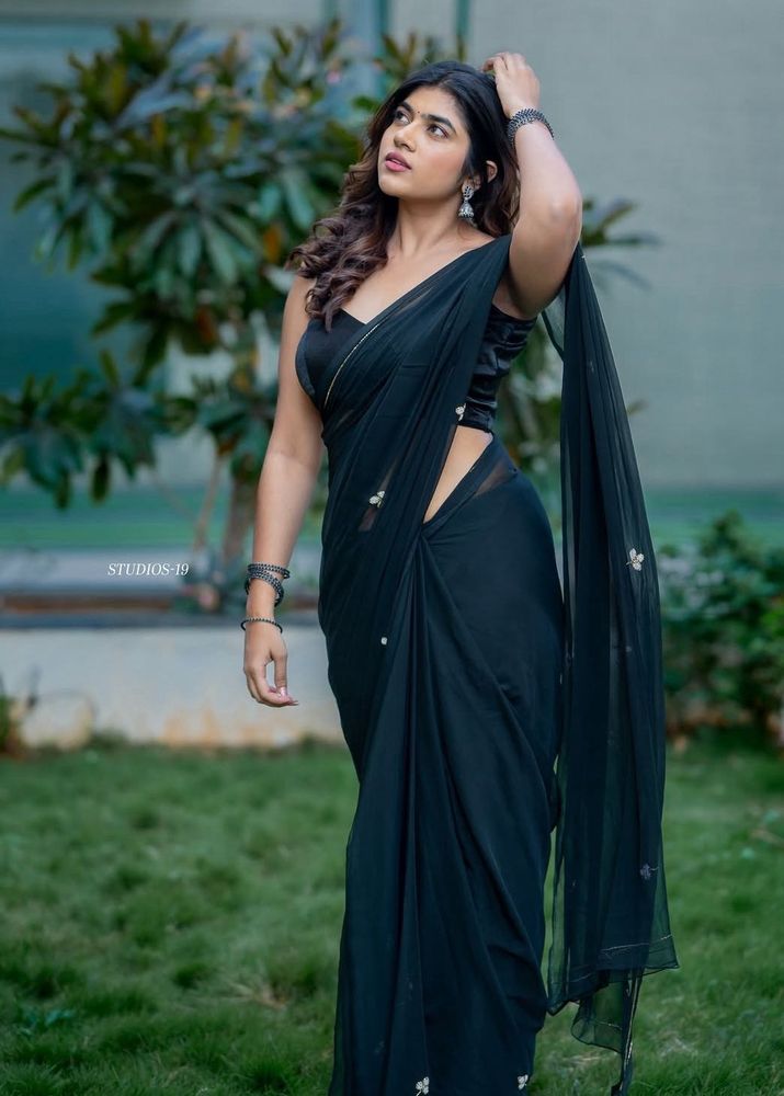 Elegant Black Saree