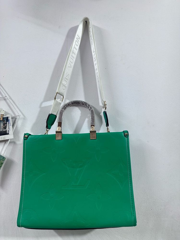 Louis Vuitton Green Tote Bag