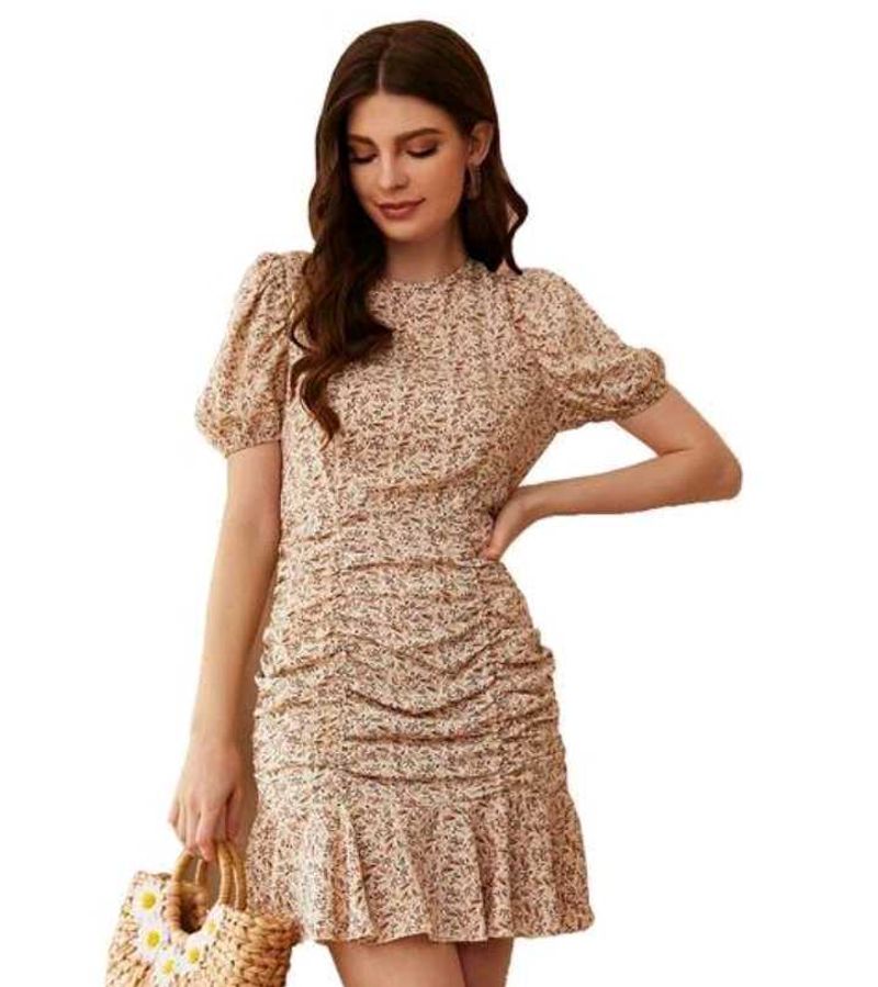 Floral Bodycon Mini Dress