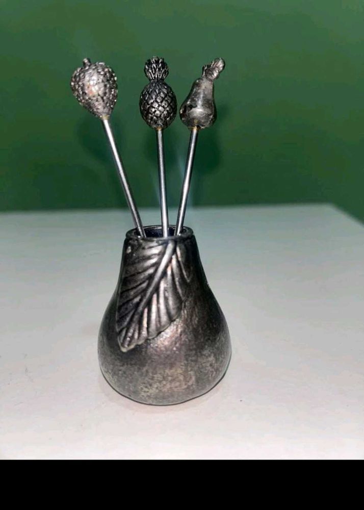Vintage Silver Plated Fruit Fork