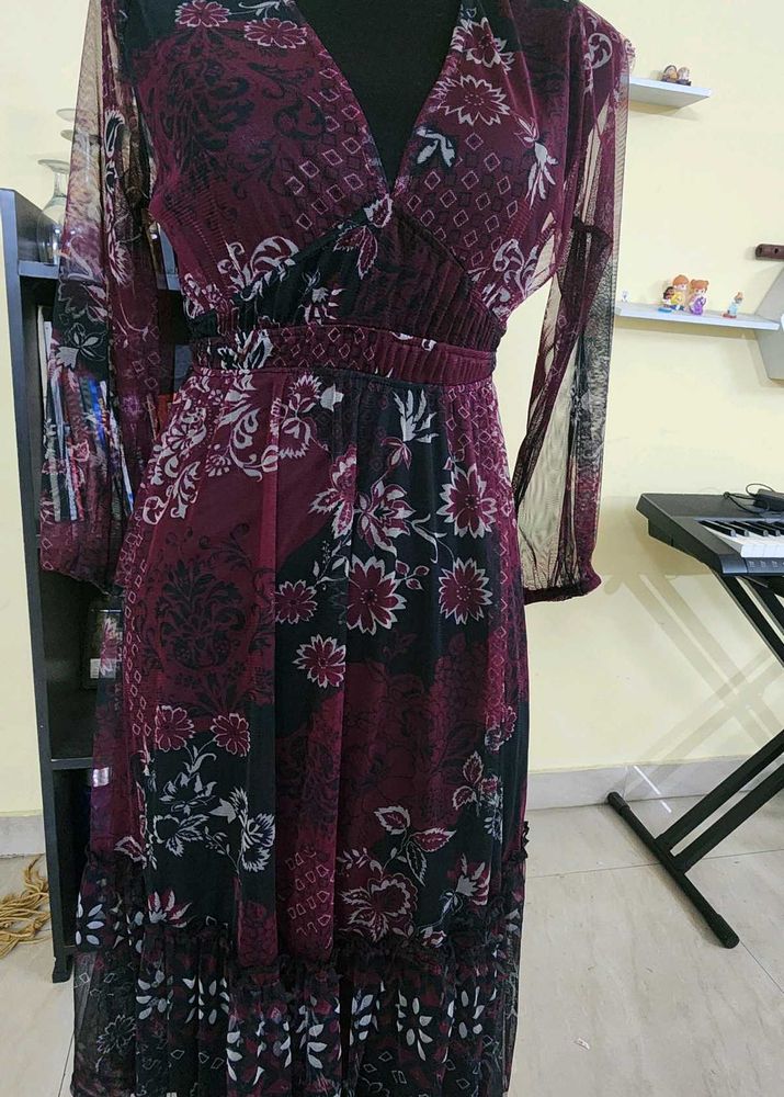 Floral Print Maxi Dress