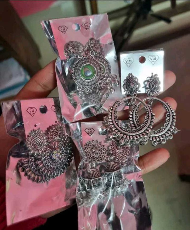 Silver Jhumka For Women