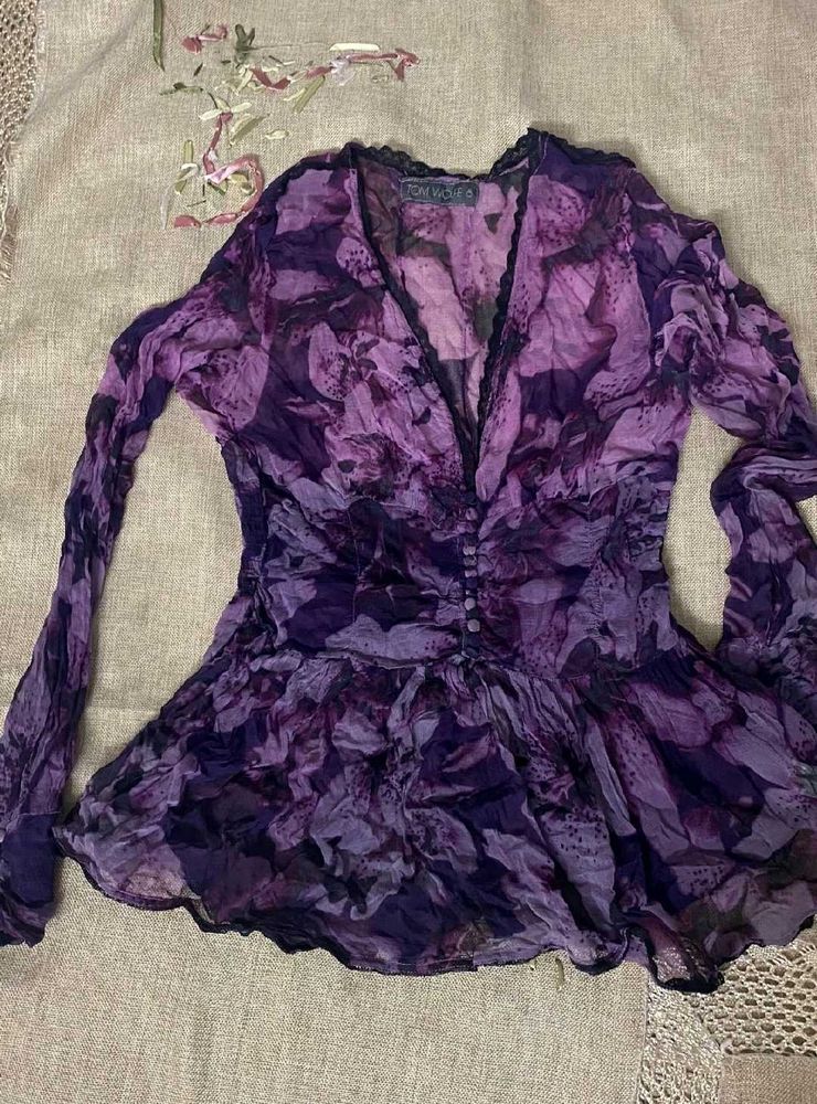 Purple Floral Top