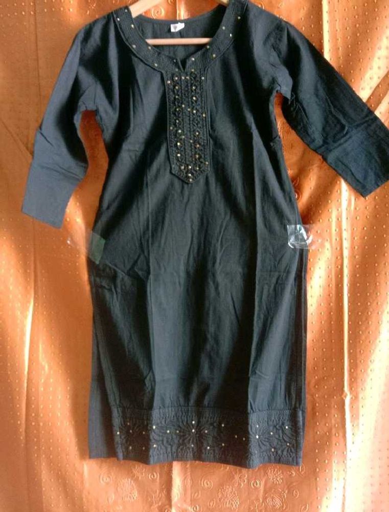 New Black Kurti