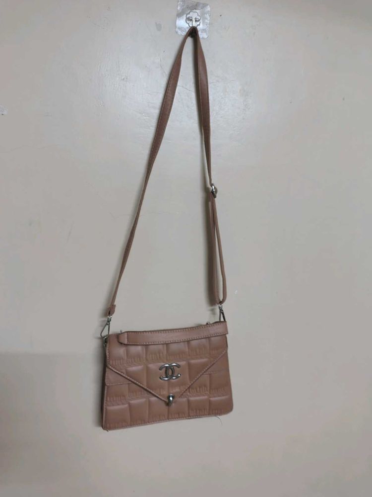 Peach / Pink Trendy Slingbag