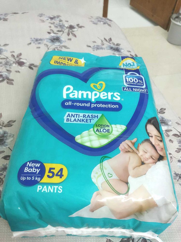 Pampers New Baby Pants (54 Count)