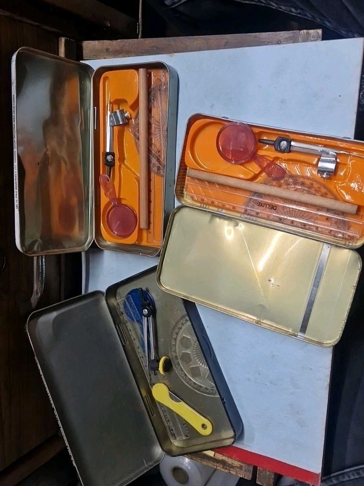 Vintage Mathematical Instrements 3 Pcs Lot