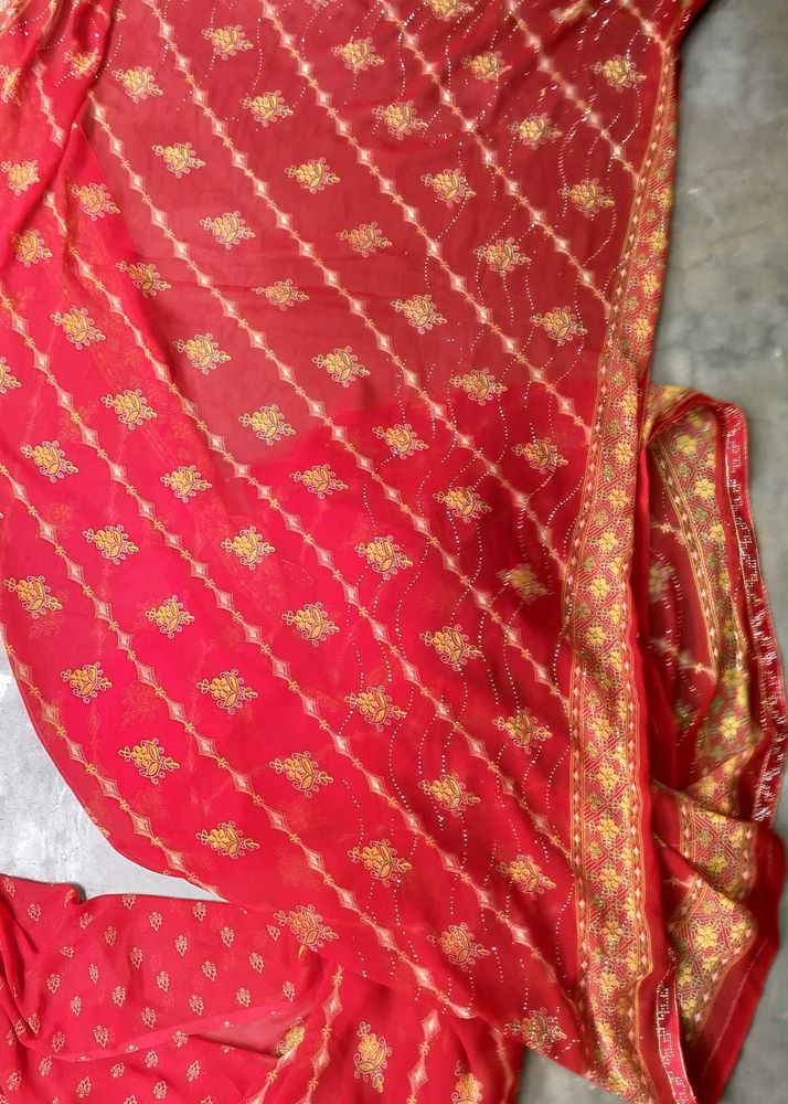 Red &amp; Gold Sari