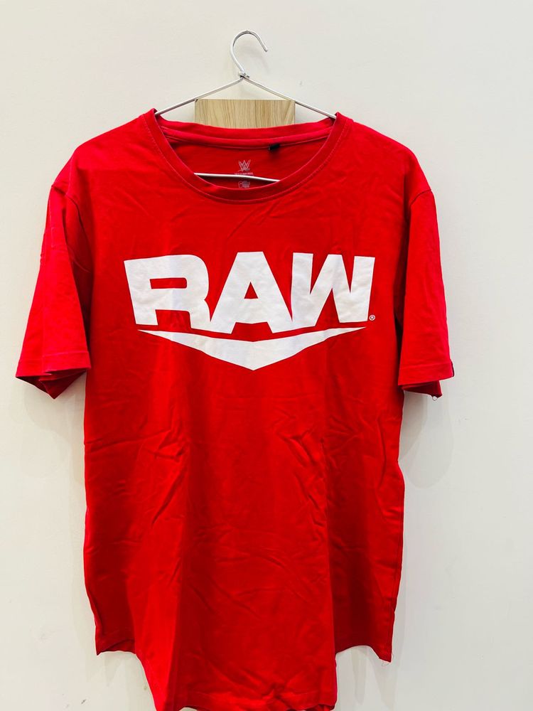 RAW Red Graphic T-Shirt by The Souled store