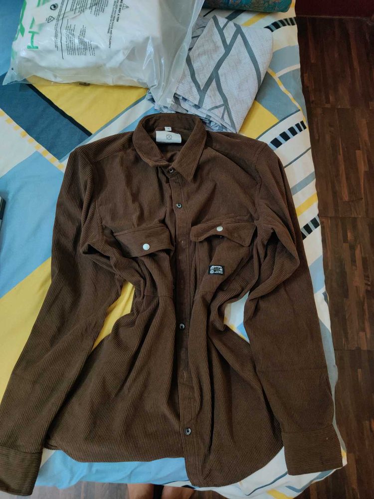 Brown Corduroy Shirt