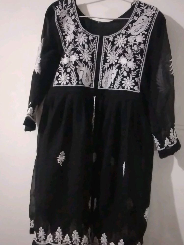 Elegant black  short kurti for Women