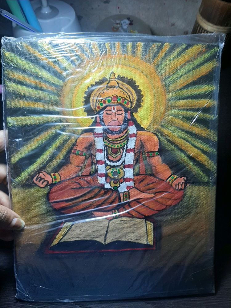 Hanuman Ji&#39;s Canvas Painting