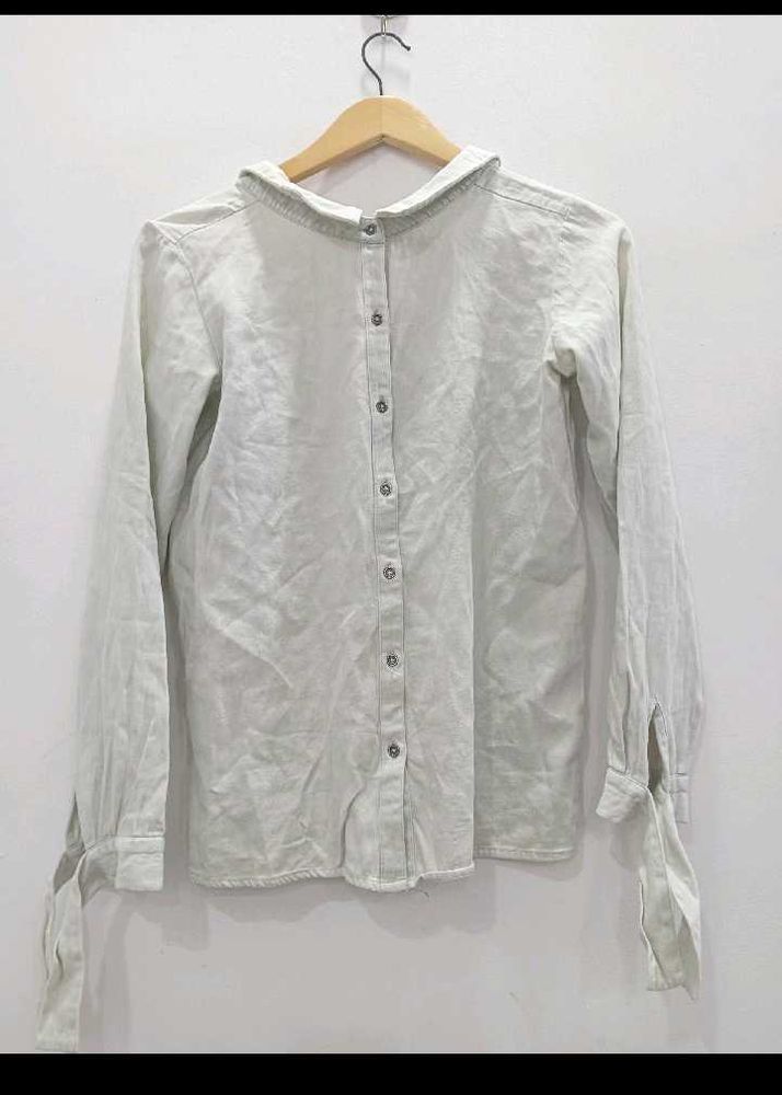 Light Grey Button-Down Shirt