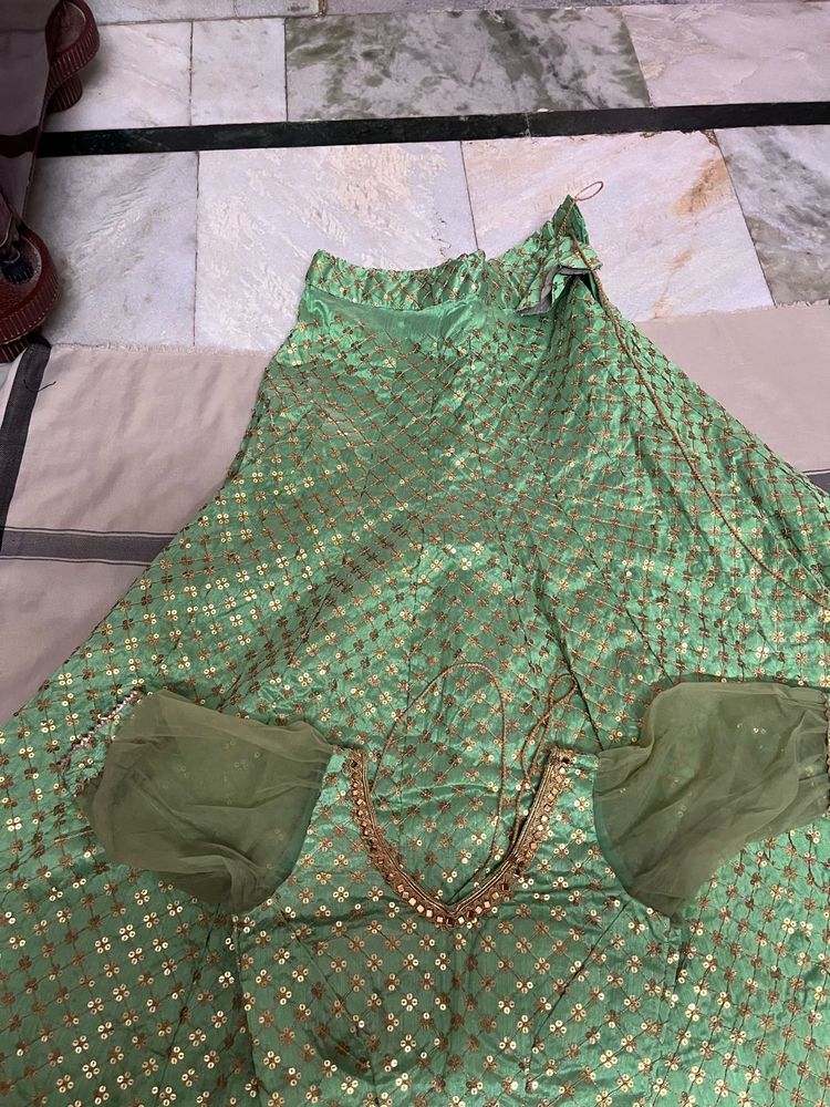 Green Lehenga Choli Set