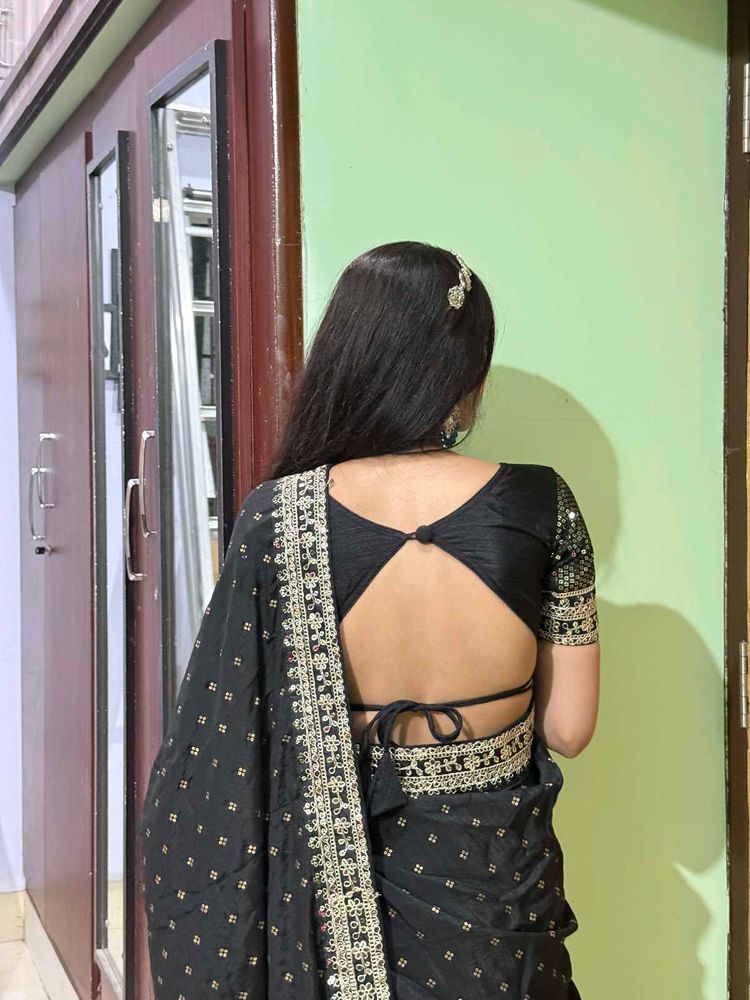Black Saree with blouse