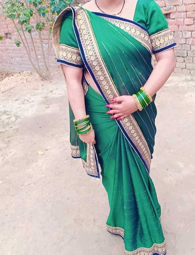 Heavy Green Saree