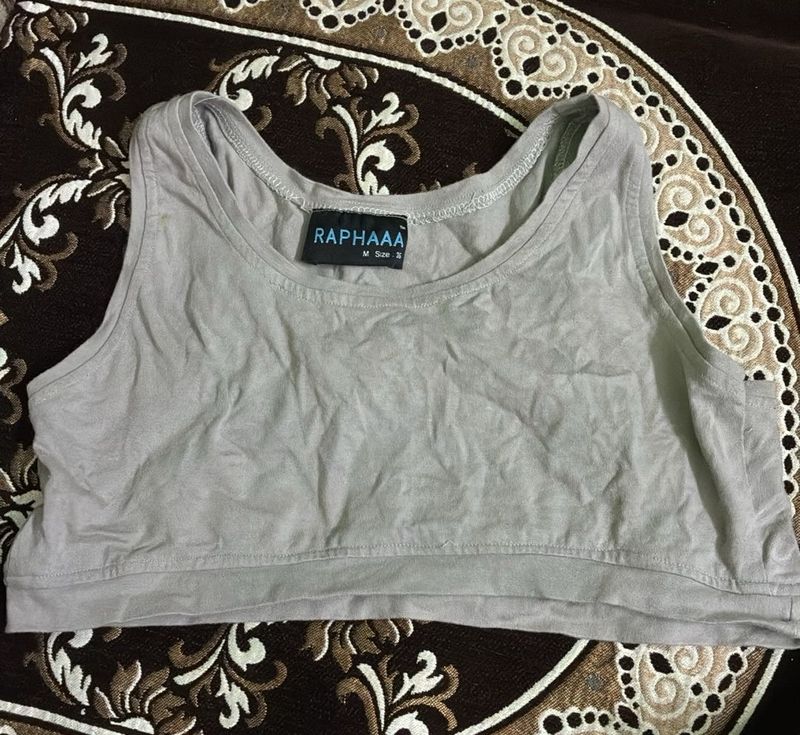 Gray Sports Bra Top