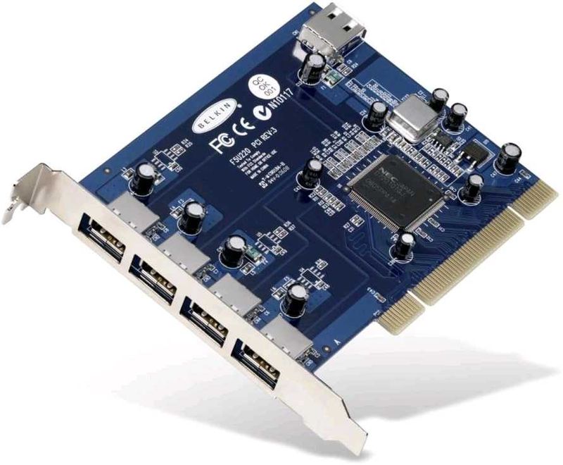 Belkin 5 Port USB 2.0 PCI Card Hi-SPEED