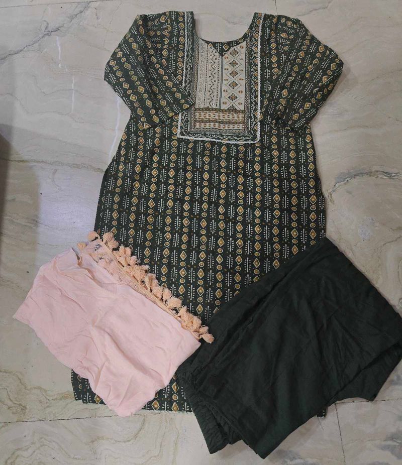 kurta with pant n dupatta