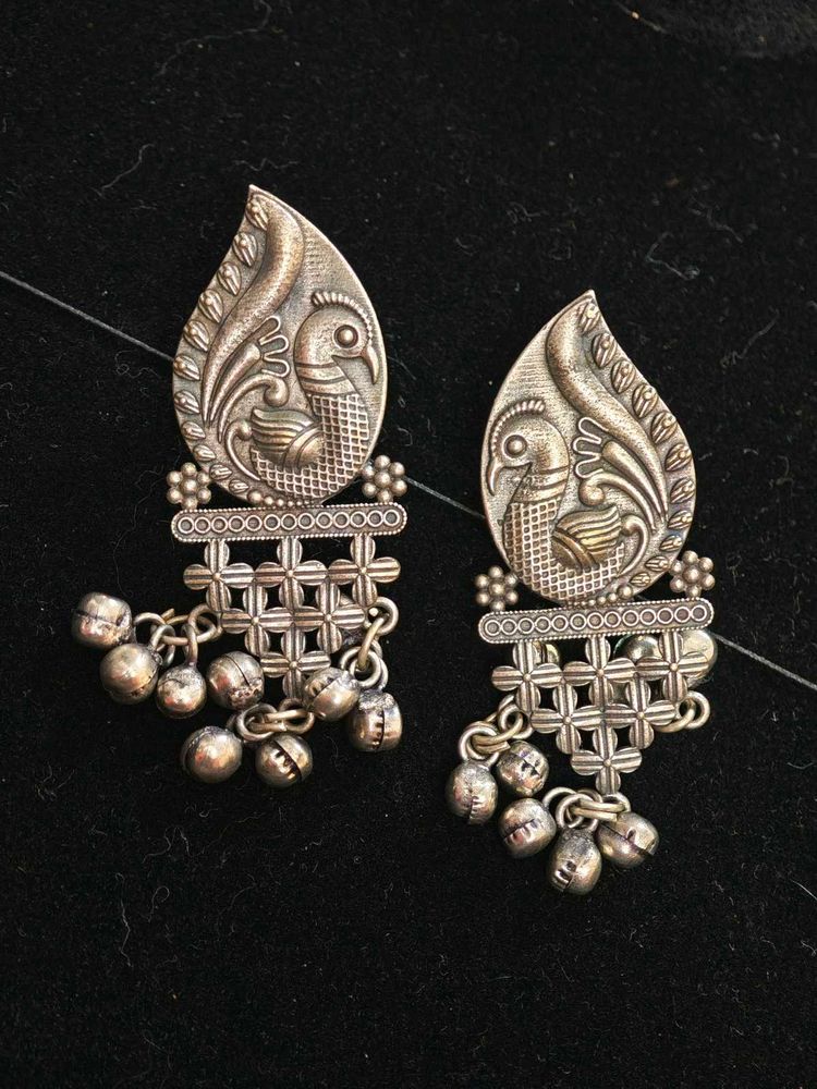 Silver tone Earrings from Orissa Tribal😍