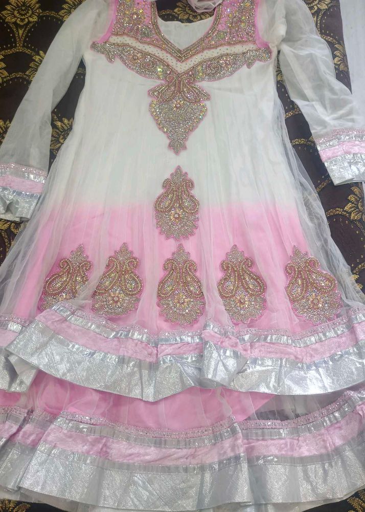 Elegant Embroidered Anarkali Suit