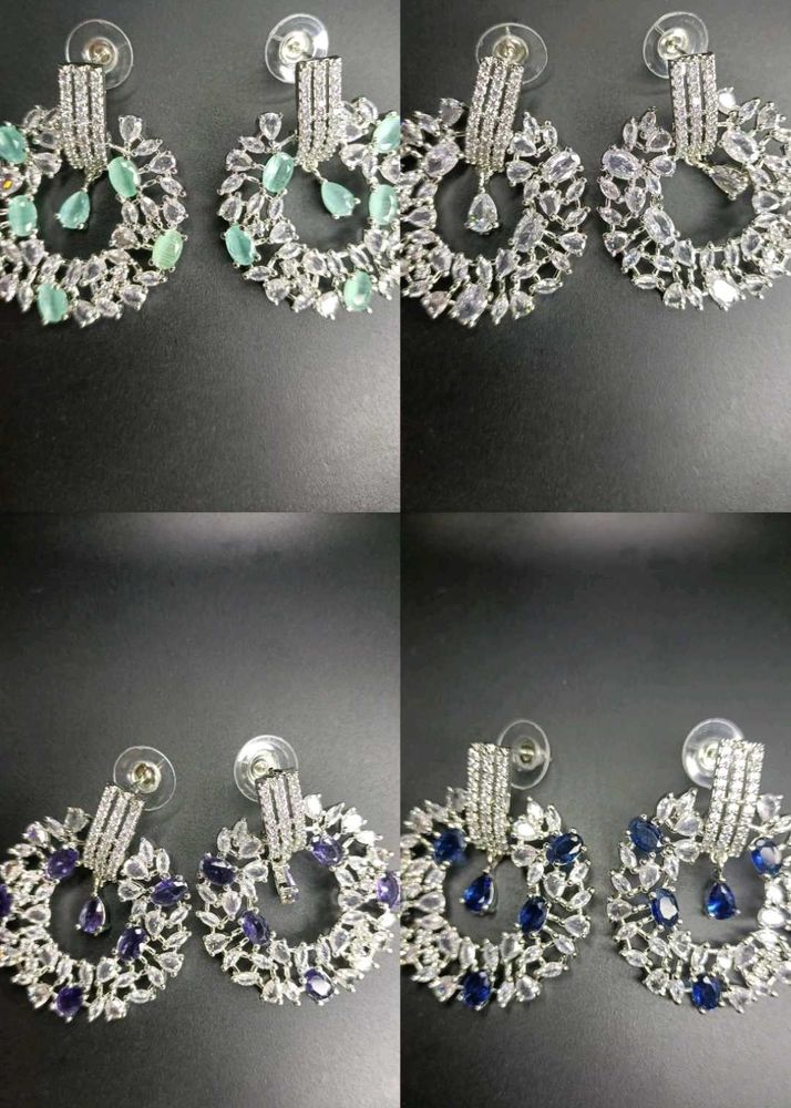 Sparkling Crystal Hoop Earrings