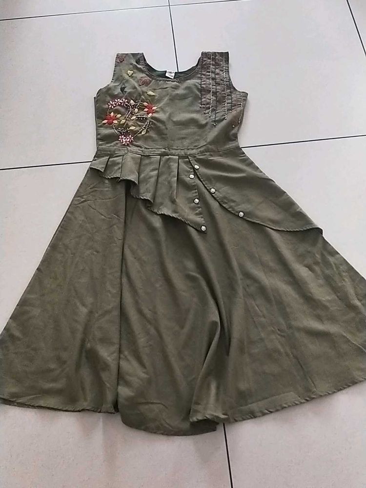 Xl Round Kurta Olive 💚
