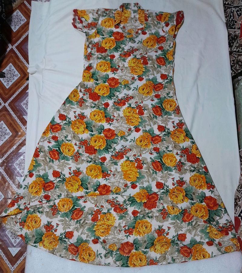 Up And Down Frock Multi Colour 💞