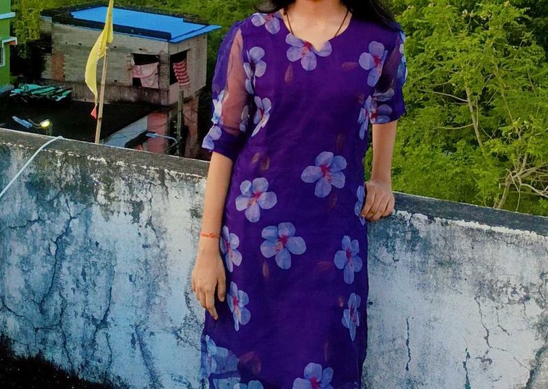 puff sleeve kurti🌸