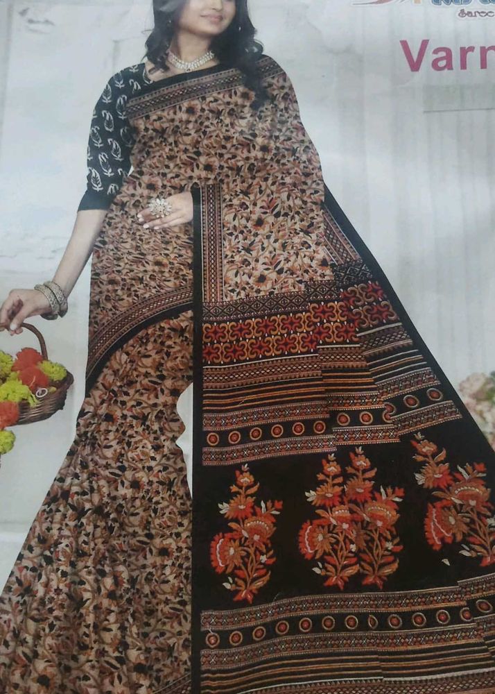 Elegant Floral Saree