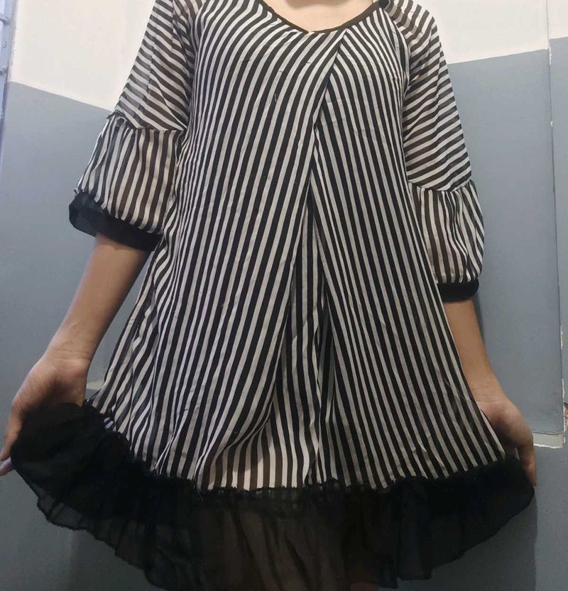 Oversized Striped Top &amp; Tunics