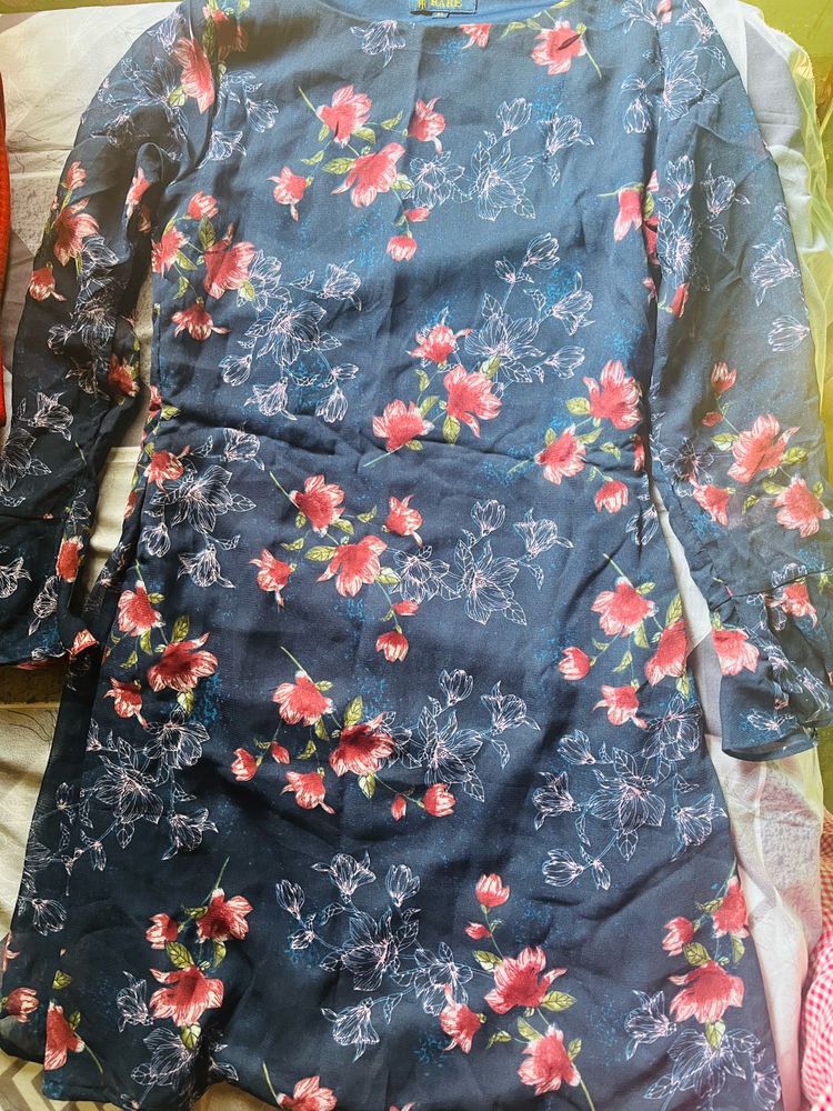 Floral Print Mini Dress