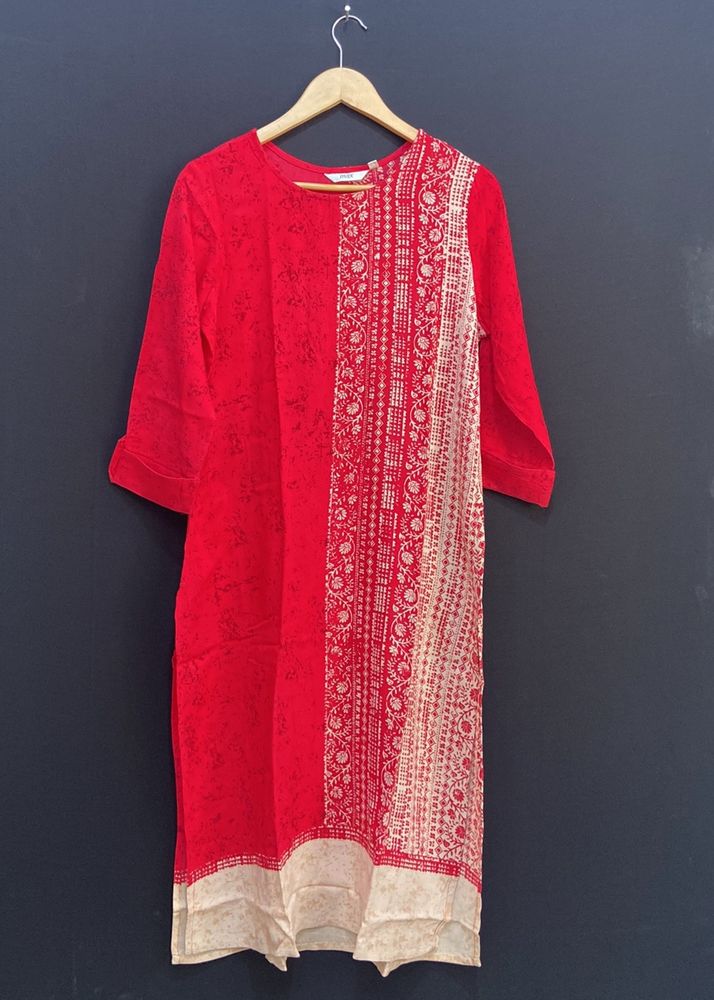Max Women Red Kurti | Bust 38 | Length 42