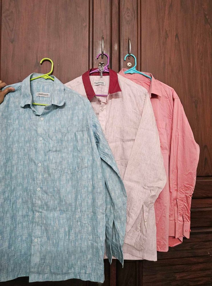 Men's Colorful Button Down Shirts set of 3