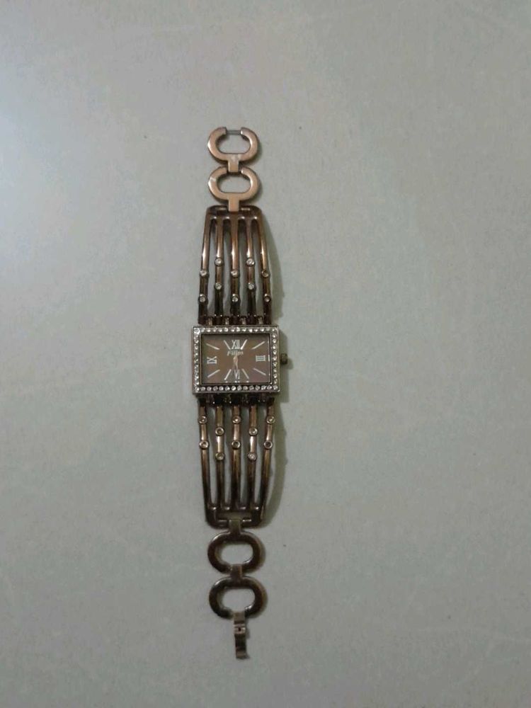 Filos Rhinestone Vintage Watch