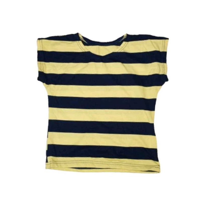 Yellow Blue crop top