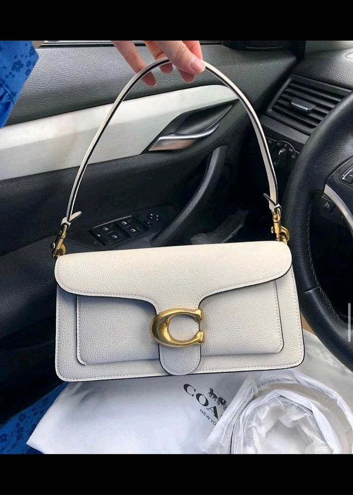 Coach Tabby Shoulder Bag white