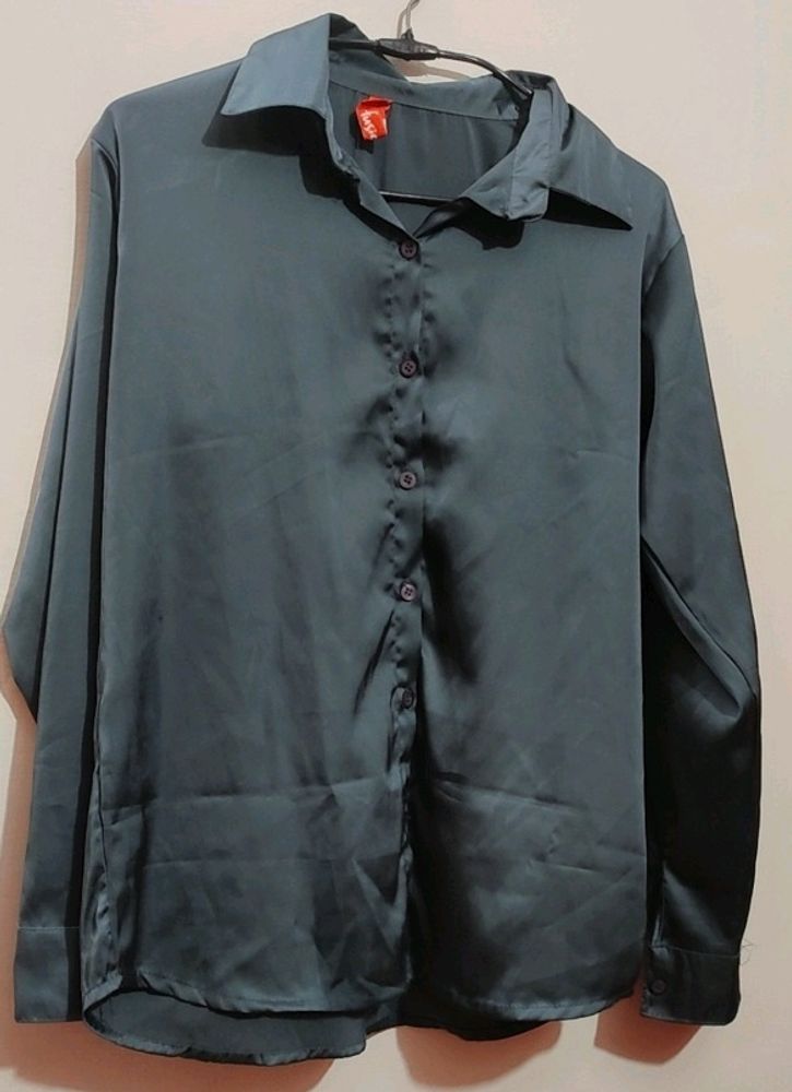 Dark🌑 Grey Full Sleeves Shirt For 36 Bust