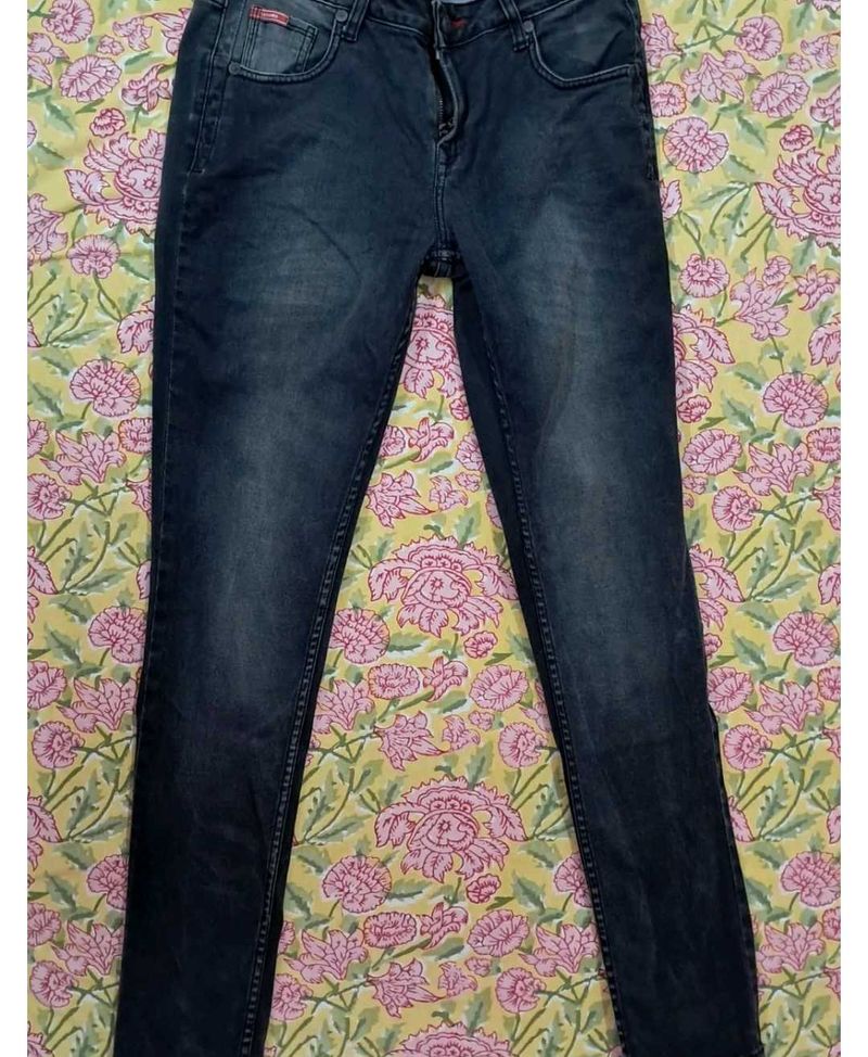Lee Cooper Charcoal Skinny Jeans