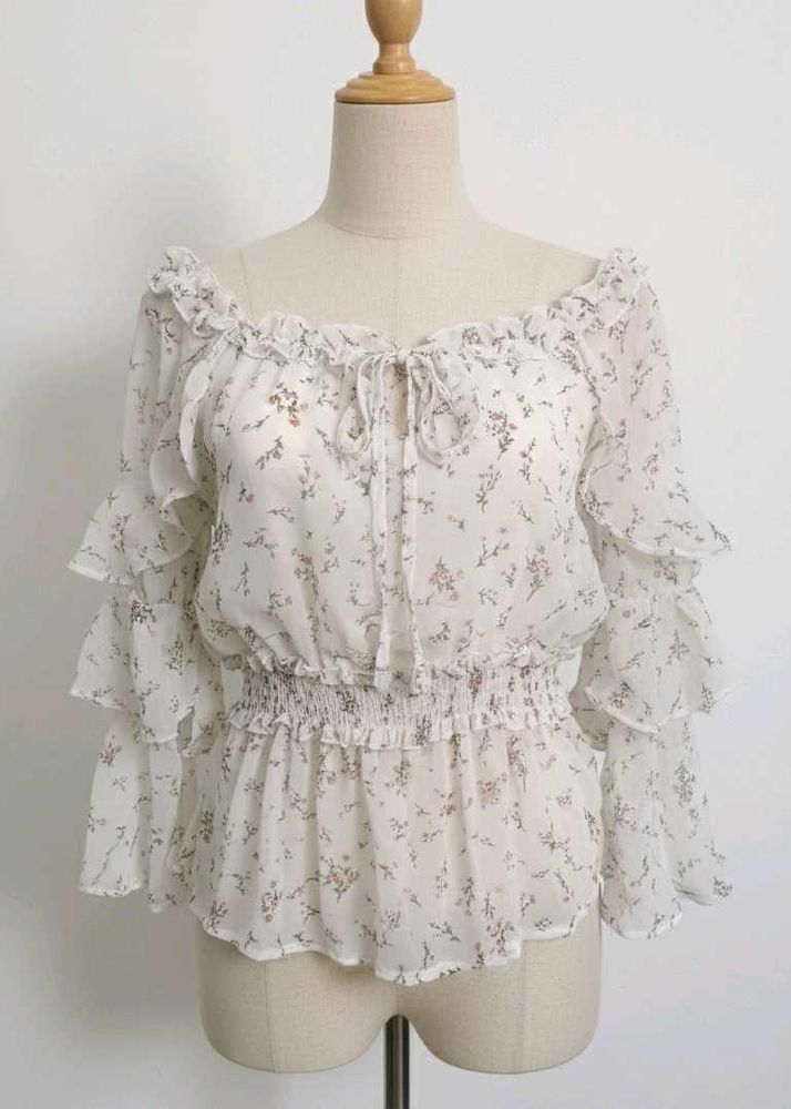 Floral Chiffon Top