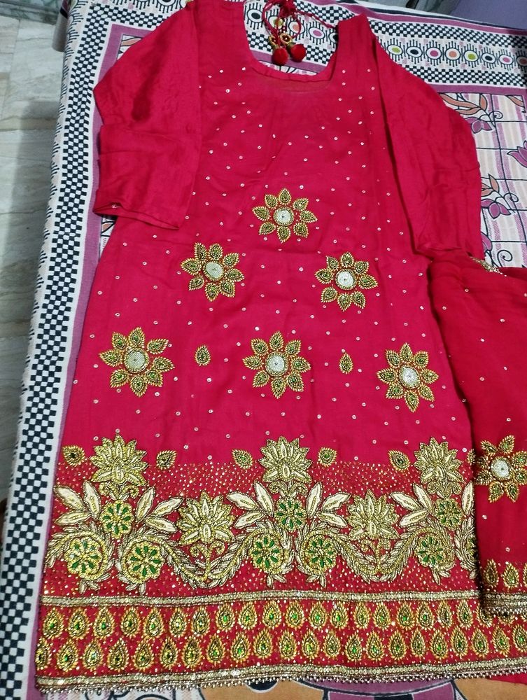 Jamm Cotton Heavy Jarken Suits Salwar Dupatta