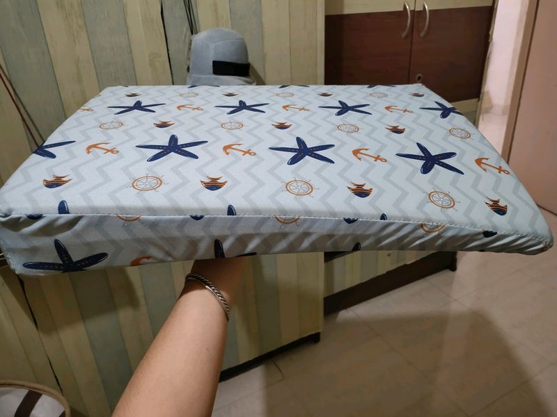 Baby Crib Half Wedge Pillow Used Under Mattress For Acid Reflux, Colic, Anti Vomiting High Inclined Design With Washable And Removable Soft Pillow Cover (19"L×13.5"W×3.5"H)- Blue