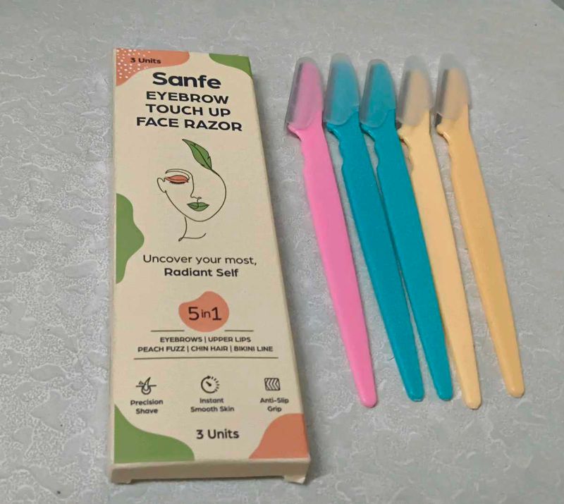 Sanfe Eyebrow Razor 3-Units