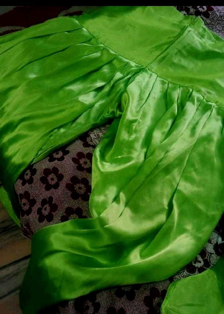 Green 💚 Satin Salwar