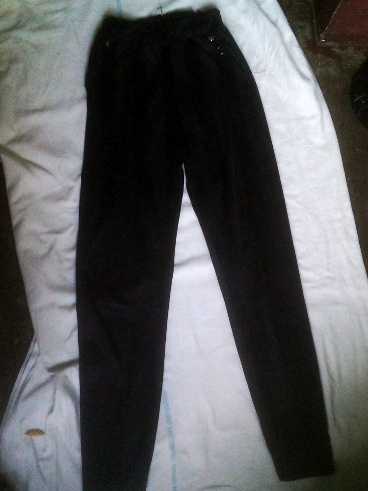 Black Comfortable Trousers For Women